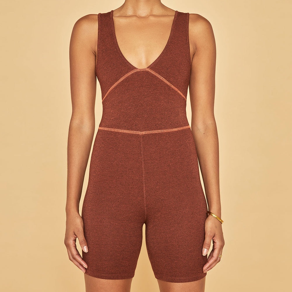 SUNDRY V-Neck Athletic Romper Bodysuit Workout Size 0 NWT